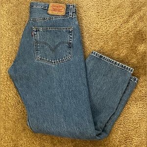 Men’s Levi’s 501 Straight Fit Stonewashed Jeans Size 34x30